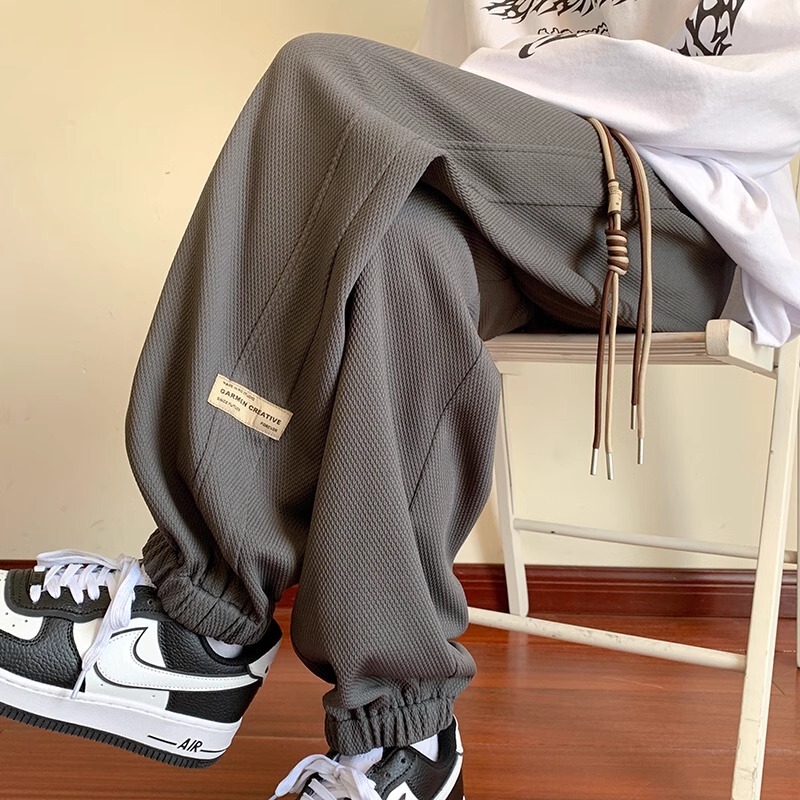 Wassup American Casual Pants Men's Spring Pants 2026 New Trendy Brand Sweatpants Loose Sports Men's Long Pants