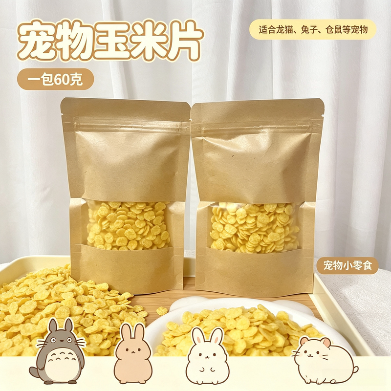 Rabbit Snacks Chinchilla Corn Flakes Rabbit Food Guinea Pig Pet Supplies Teeth Grinding Hamster Nutritional Food Feed Rabbit Snacks Chinchilla Corn Flakes Rabbit Food Guinea Pig Pet Supplies Teeth Grinding Hamster Nutritional Food Feed