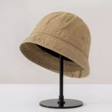 Хлопковая твердая рыбака шляпа весна и летняя женщина -минималистские солнцезащитные солнцезащиты японских ветряных кремов, заштрихованные шляпы с коварными шляпами короткие шляпы Brima Youth