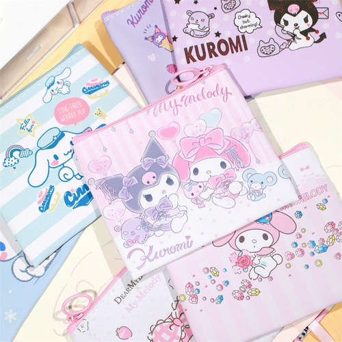 Мультяшный кошелек, сумка для хранения для раннего возраста, двусторонний полиуретановый картхолдер, упаковка