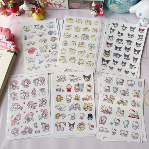 Японская прозрачная милая наклейка, водонепроницаемый стакан, планировщик