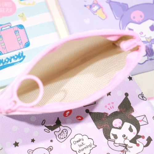 Мультяшный кошелек, сумка для хранения для раннего возраста, двусторонний полиуретановый картхолдер, упаковка