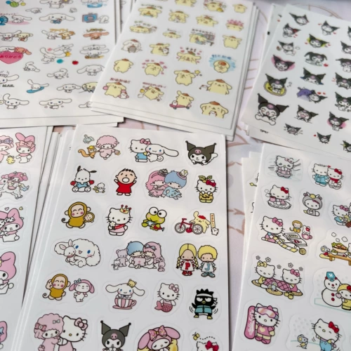 Японская прозрачная милая наклейка, водонепроницаемый стакан, планировщик