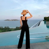 Брендовый летний комбинезон, штаны, эффект подтяжки, свободный крой