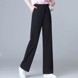 Брендовые штаны, высокая талия, свободный прямой крой