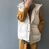 Брендовый жилет с пухом, майка топ, свободный крой