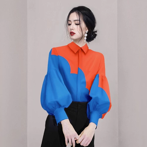 Модная летняя дизайнерская рубашка, 2025 года, изысканный стиль, свободный крой, цветочный принт