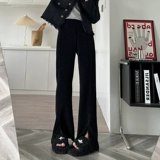 Брендовые приталенные штаны, высокая талия