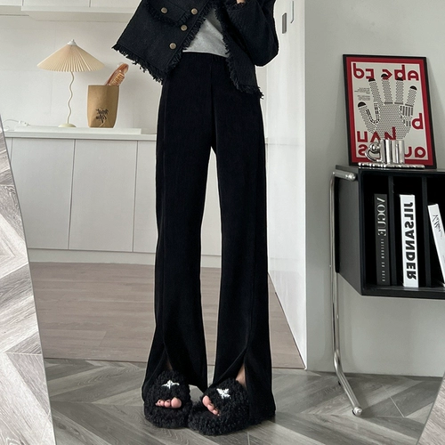 Брендовые приталенные штаны, высокая талия