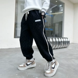 Демисезонные детские зимние бархатные штаны для мальчиков, коллекция 2023, подходит для подростков, увеличенная толщина