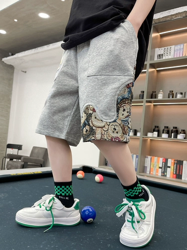 Летние тонкие штаны для мальчиков, подходит для подростков, свободный крой