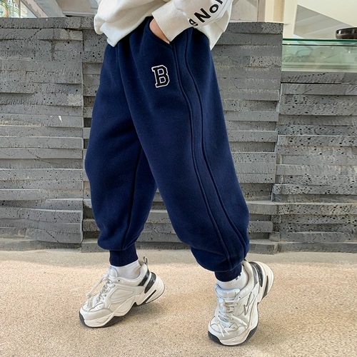 Детские бархатные демисезонные штаны для мальчиков, подходит для подростков, коллекция 2023, в западном стиле