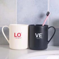 Simple wash mouth cup Household brushing cup tooth bucket creative cute tooth cylinder cup set for a couple of toothbrush cups