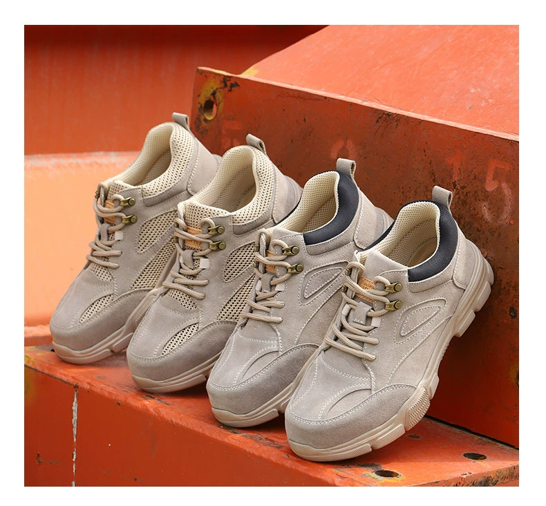 Labor protection shoes safety shoes summer anti-smash and anti-puncture safety work shoes breathable welder protective shoes for men