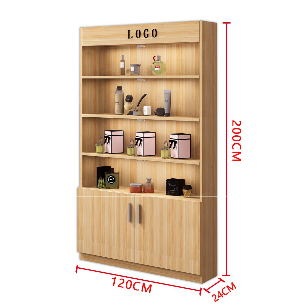 New cosmetics display cabinet beauty salon products combination shelves modern simple multi-layer combination