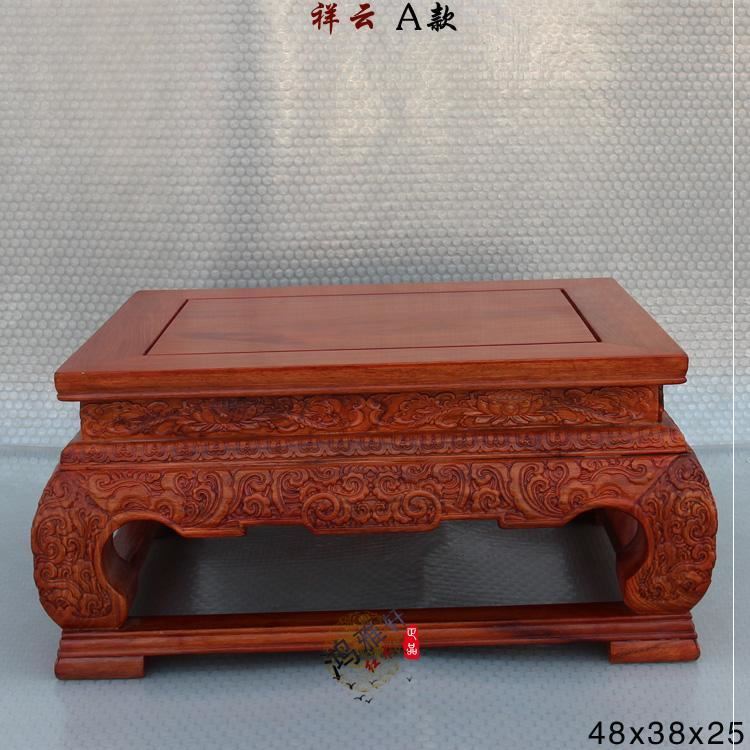 New red wood furniture African flower pears wood bed several tatami small tea table Dining Room Table Sofa Solid Wood Table Floating Window Chessboard Short