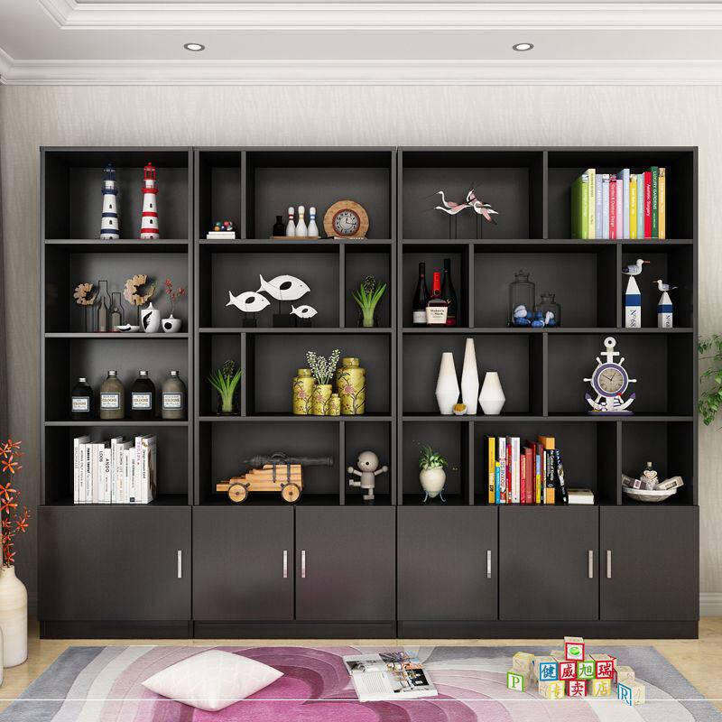 New minimalist style combination multi-layer wine cabinet display rack tobacco wine tea shop display rack living room floor-to-ceiling partition book