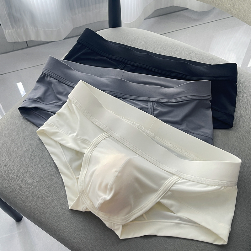 3-Pack of High-Quality Young Men's Boxer Briefs, Ice Silk, Low-Rise, Sexy Pouch Underwear, Quick-Drying, Non-Binding 3-Pack of High-Quality Young Men's Boxer Briefs, Ice Silk, Low-Rise, Sexy Pouch Underwear, Quick-Drying, Non-Binding
