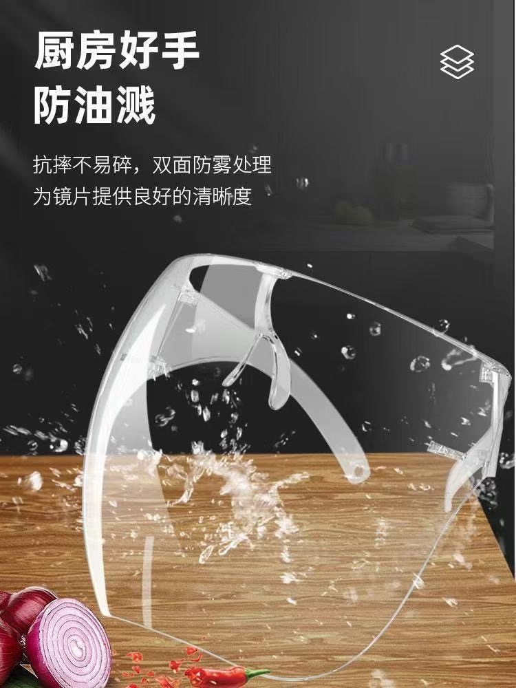 New Nail Art Tools, Comprehensive Dust-Proof Mask, Special High-Definition Anti-Fog Acrylic Transparent Head Cover for Nail Salons to Remove Nails