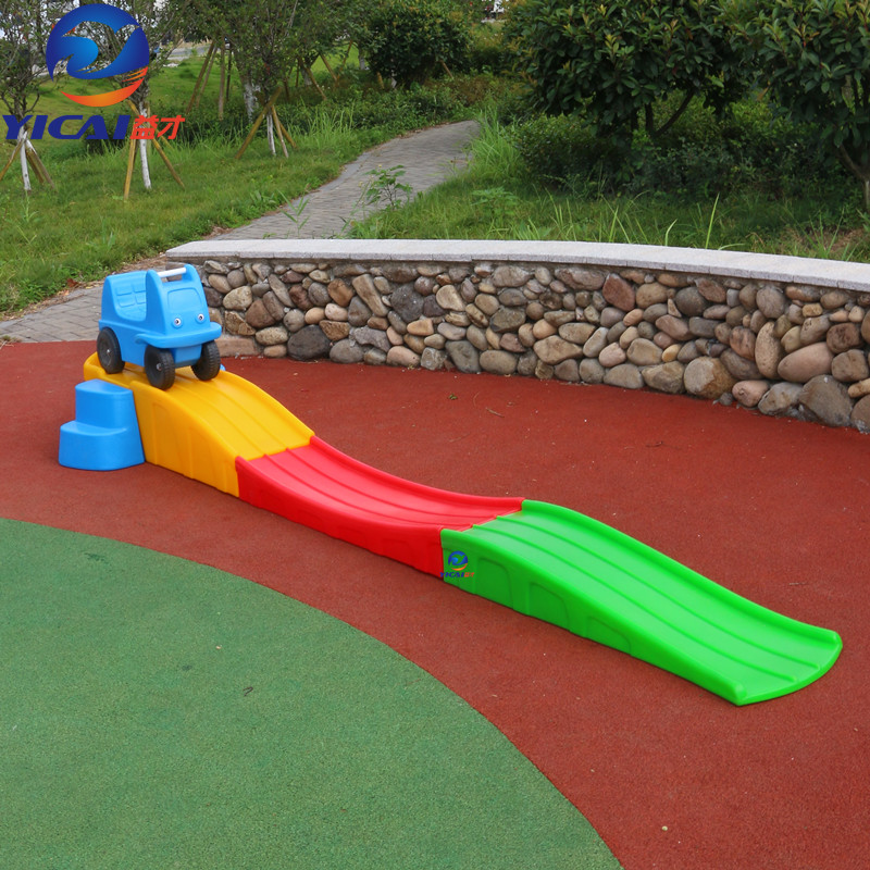 Three-stage trolley slideway slide children's toy roller coaster inertial roller coaster scooter playground