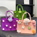 Милая барсетка, мультяшная льняная сумка, кукла для матери и ребенка, шоппер, новая коллекция, подарок на день рождения