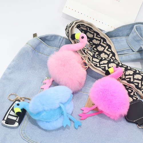 Милая подвеска, модный брелок, плюшевая кукла, фламинго