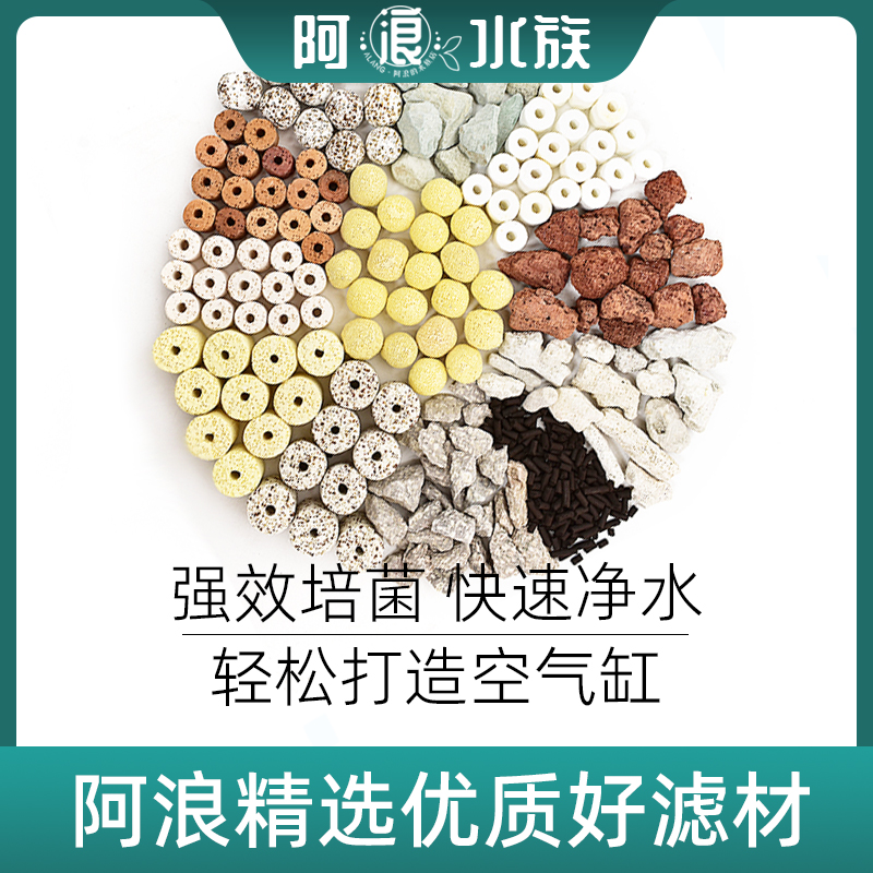 Nitric Bacterial Roofei Fish Box Turnover Box Biochemical Filter Material Quartery Hollow Ball Nano Ceramic Ring