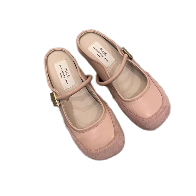 ເຄື່ອງນຸ່ງຊັ້ນນອກສະດວກສະບາຍແບບເກົາຫຼີ Baotou ເຄິ່ງເກີບແຕະສໍາລັບແມ່ຍິງ 2024 summer ໃຫມ່ sandals ແລະ slippers slippers ສໍາລັບແມ່ຍິງຖືພາ