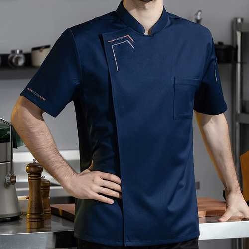 Шелковая летняя тонкая дышащая летняя одежда для работы, короткий рукав, делается под заказ, с печатью вашего логотипа