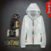 Official website flagship store outdoor sports sunscreen skin clothing mens summer new ultra-thin breathable quick-drying air-conditioning shirt travel