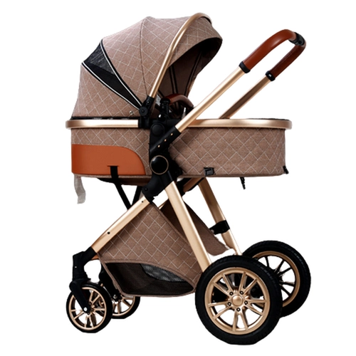 Элитная складная детская коляска с сидением, можно сидеть и лежать, амортизация