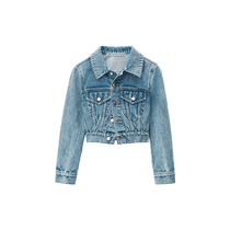 alexanderwang Ms. Alexander Wang’s diamond-embellished denim motorcycle jacket