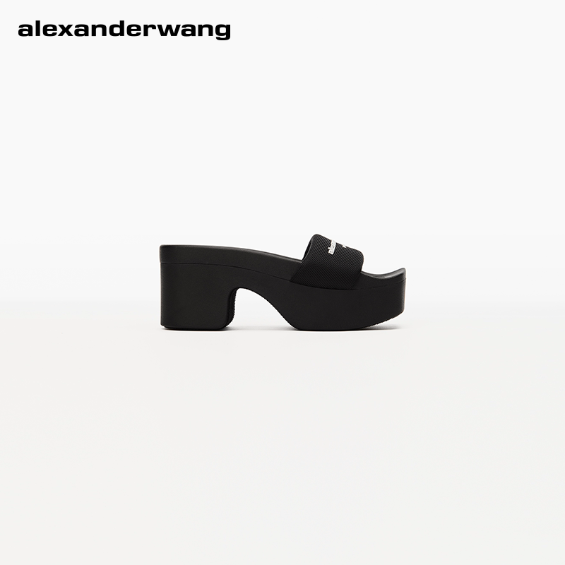Alexanderwang Alexander Wang Women's Aw Thick-Heeled Waterproof Platform Sandals Thick-Soled Slippers Sandals