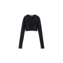 New products for autumn] alexanderwang Ms. Alexander Wang’s old logo decorated long-sleeved T-shirt