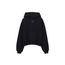 alexanderwang essential logo terry hoodie sweatshirt