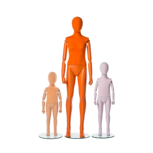 Детский манекен головы, многоцветный стенд, детская одежда