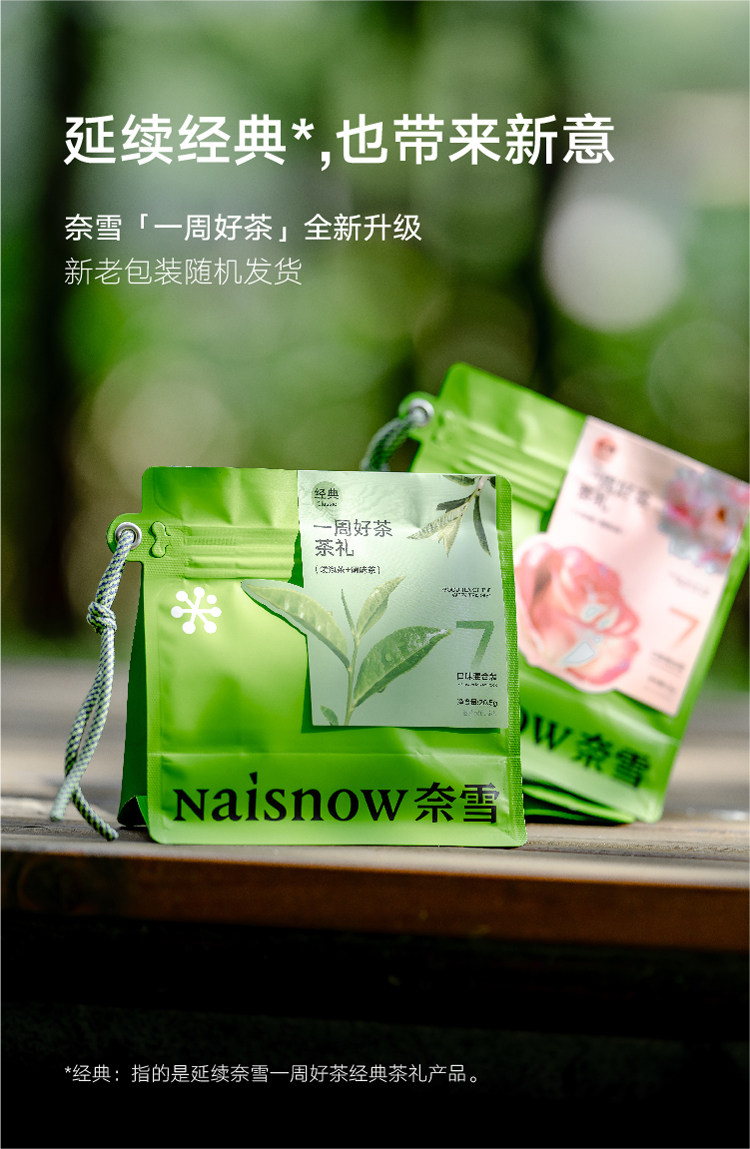 【中国直邮】 奈雪的茶 一周好茶 茶礼盒 奈雪果茶63g
