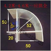 Purified aluminum profile 50-75-100 type outer cylindrical aluminum alloy outer corner mobile environmentally friendly toilet accessories