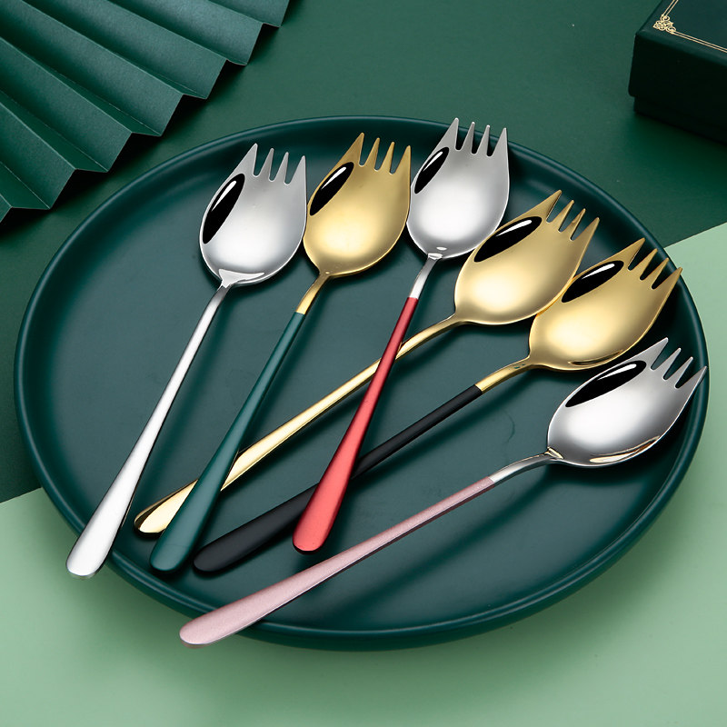 304 stainless steel fork-spoon combo: turn mealtimes into playtime ...