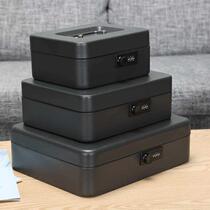 Privacy storage compartment small insurance piece iron case with lock password containing box home valuables