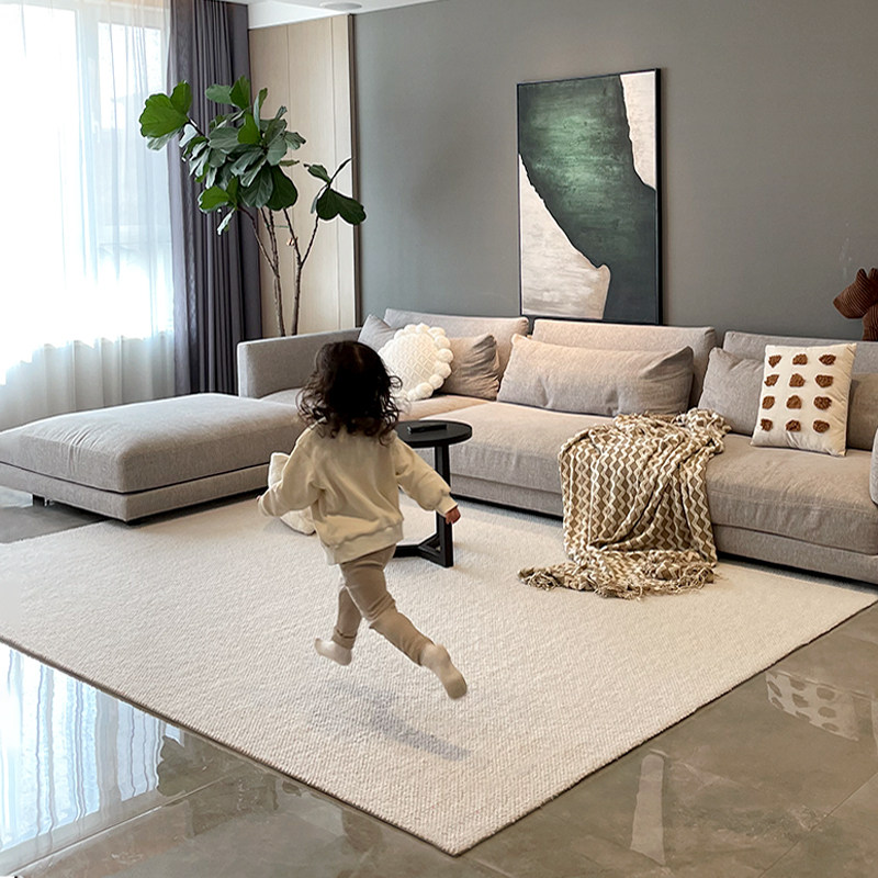 (Gaonic) Pure Color Wool Carpet Living Room Day Style SILENT WIND SHORT SUEDE HOME RUG NORDIC BEDROOMS Breeze