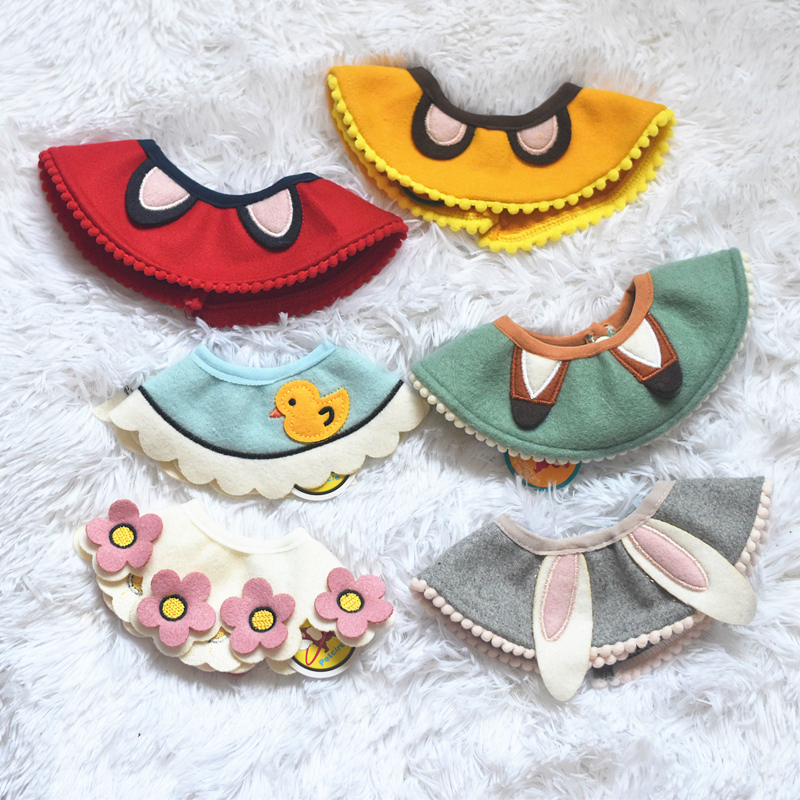Cat saliva towel cartoon series cute bib teddy bear dog small dog bib scarf pet scarf