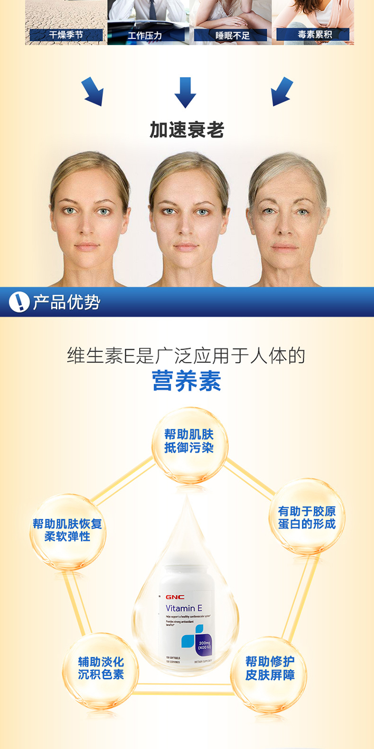 GNC 健安喜维生素E
