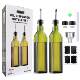 Amazon glass oil bottle 500ml dark green olive oil pot dispenser cross-border vinegar bottle set