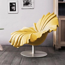 Nordic minimalist design GRP Alien Petal Chair Modern Creative Swivel Flowers Chair Light Lavish Casual Chair