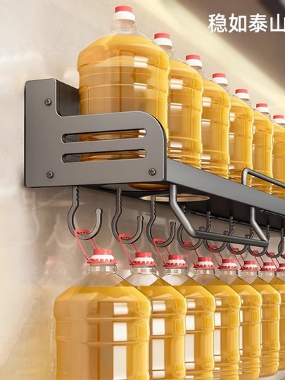 德国厨房置物架多功能免打孔壁挂式调味料家用筷子刀架一体收纳架
