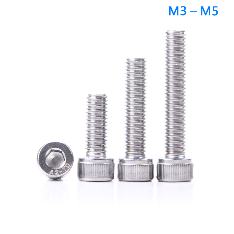 304 304 stainless steel inner hexagonal screw M3M4M5mm * 55x60x65x70x75x80x85x90x95x100