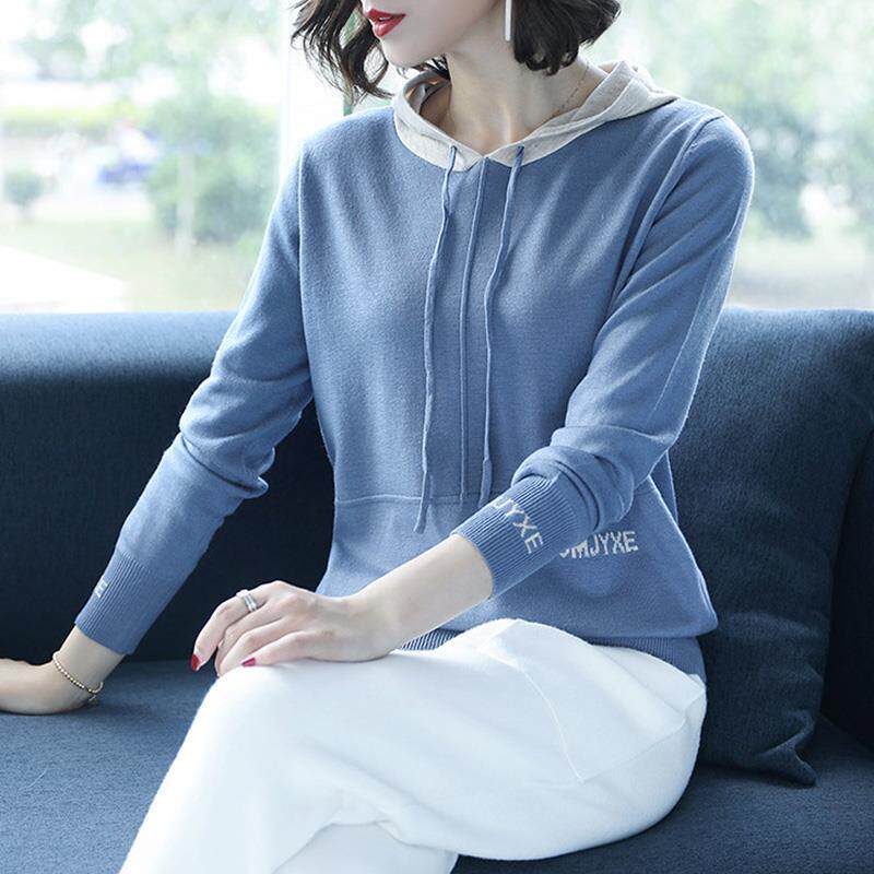 Dittudun Autumn Clothing 2021 New Women's Clothing Wave Hat Sportswear Lady Loose Spring Autumn Korean version of a thin foreign jacket