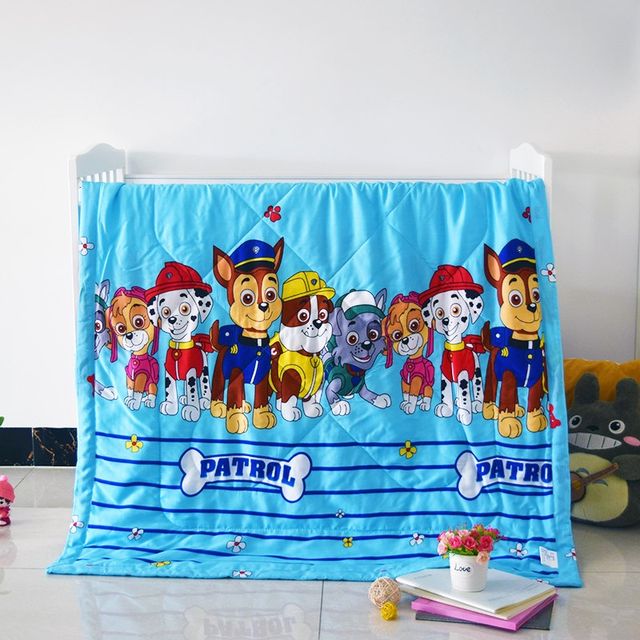 Summer air-conditioned quilt kindergarten nap child baby Korean silk washed summer cool quilt pure cotton summer quilt ບາງສ່ວນ