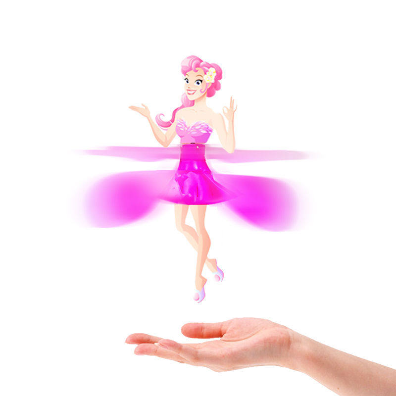 Xiaofeixian induction aircraft Lily can fly the little fairy Wenwen remote control helicopter charging children's toys